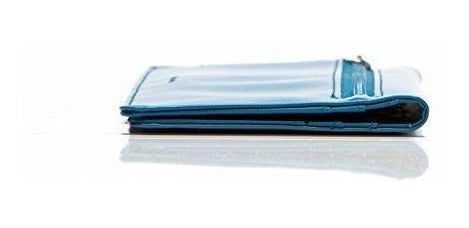 Billetera Delgada De Cuero Para Chequera