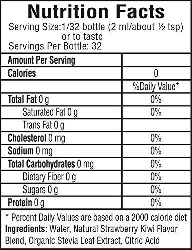Sweetleaf Stevia Gotas De Agua Natural Kiwi De Fresa, 1.62
