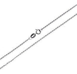 Collar De Cadena De Cable Rolo De Plata Esterlina Wellme De