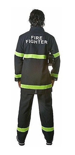 Dress Up America Bombero negro adulto, multicolor,