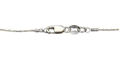 Collar De Cadena De Plata Esterlina Perlas Simuladas Hechas