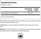 Swanson Glandular ovárico 250 mg 60  Cápsulas