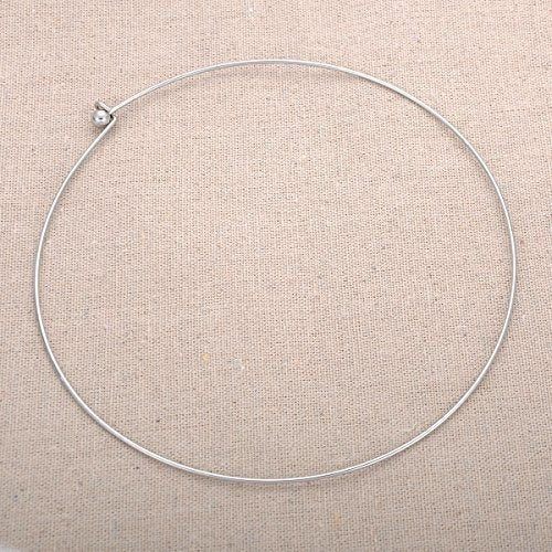 Collar De Gargantilla De Alambre De Acero Inoxidable