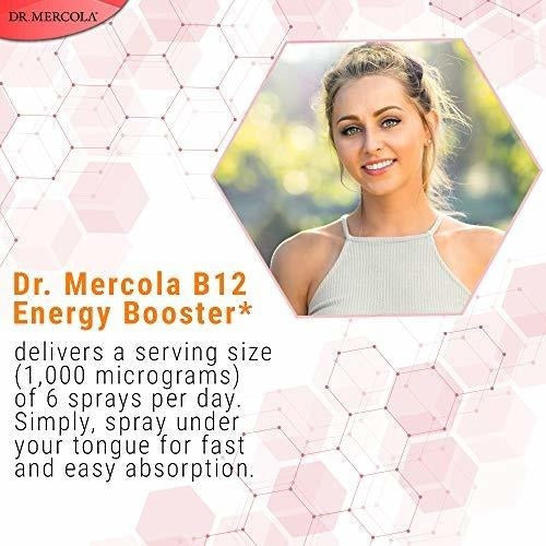 Dr.mercola Vitamin B12 Energy Boost Spray - 32 Porciones