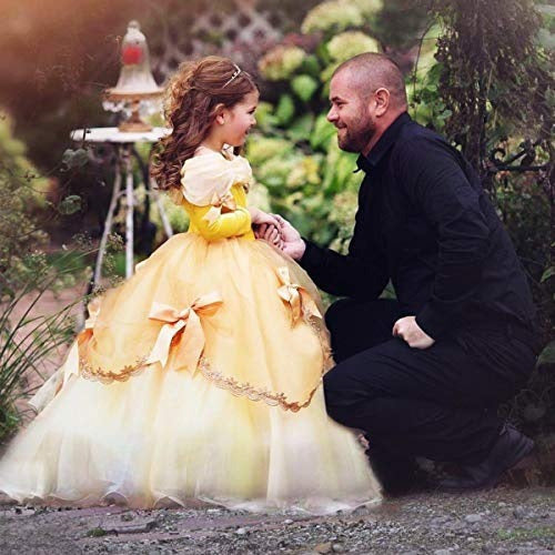 Belle Disfraces Vestir Fiesta Niñas Princesa Cosplay