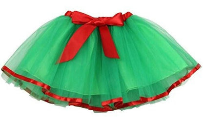 Jastore Baby Girls Layered Party Verde Tutu Falda Princesa