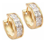 Pendientes De Aro Huggie | Chapado En Oro Amarillo De 18 K |