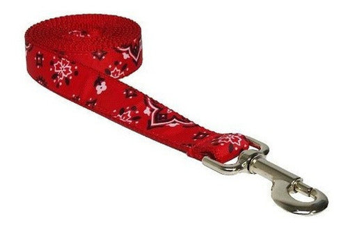 Correa Para Perro Con Pañuelo Rojo