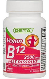 Deva Nutrition Vegan Tabletas Disolución rápida B-12