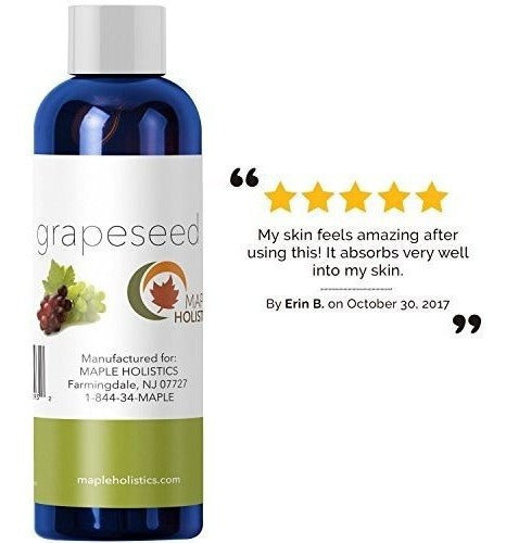 Aceite De Semilla De Uva Puro Para El Cabello La Cara