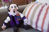 William Shakespeare - Muñeca Felpa para niños y adultos