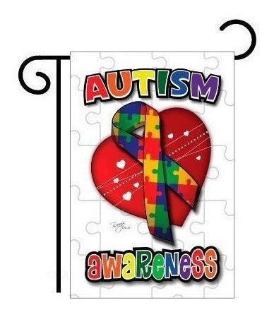 Bandera De Jardín De Sublimación De Autismo