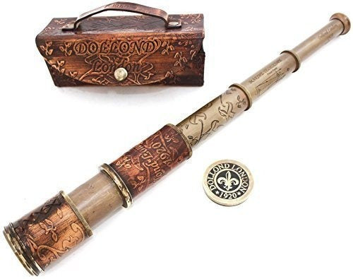 Telescopio Náutico De Latón Pirata De Mano