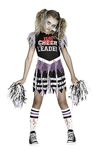 Disfraz De Zombie Fearleader Divertido, Grande 12-14,