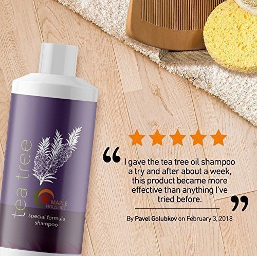 Champú De Aceite De Árbol De Té Puro Para La Caspa Jojoba