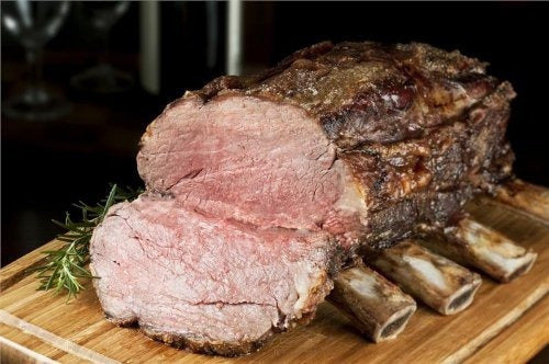 Usda Choice Beef Rib Eye Bone En Asado, 7 Costillas 12-14
