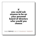 Tabletopics Terapia Hágalo usted mismo: Preguntas Para Comenzar