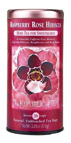 República Del Té Té De Hibisco Rosa Frambuesa, 36 Cuentas
