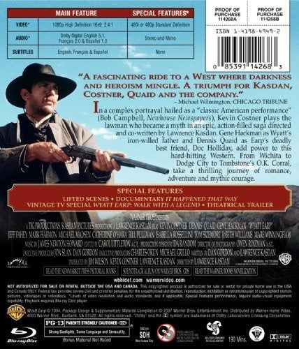 Wyatt Earp [blu-ray]