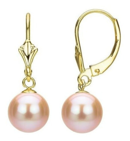 Pendientes de perlas cultivadas de agua dulce colgantes