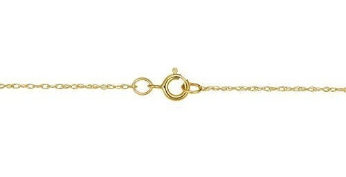 Collar Kooljewelry Solid 14k Con Cadena De Cuerda Fina De