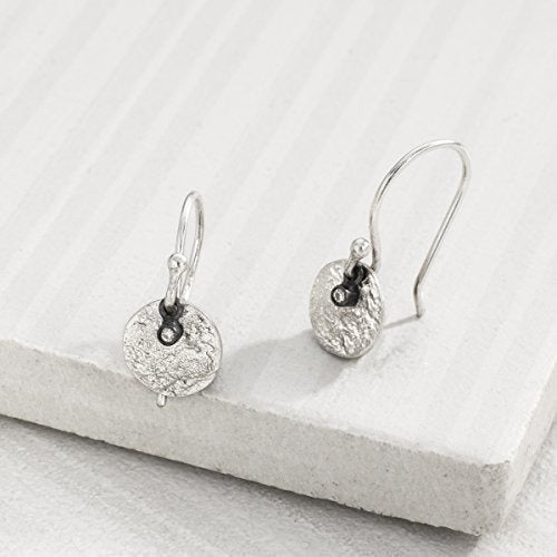 Aretes Colgantes Silpada 'mini Crystal Disc' Con Cristales