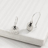 Aretes Colgantes Silpada 'mini Crystal Disc' Con Cristales