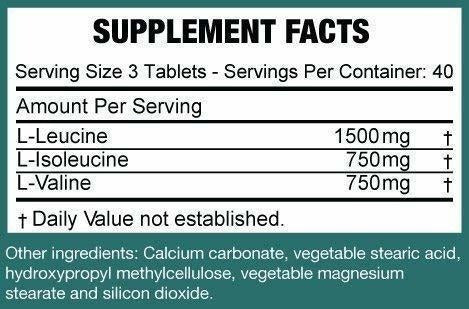 Tabletas de suplemento Pure Bcaa