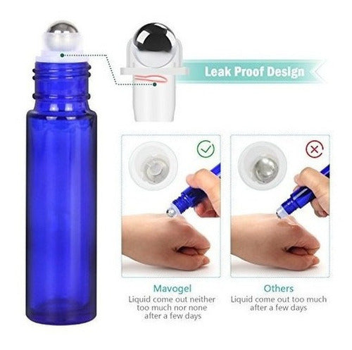 Botellas De Rodillo De Aceites Esenciales De 24,10 Ml - Azul