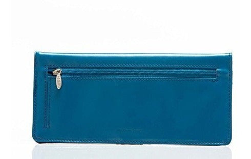 Billetera Delgada De Cuero Para Chequera