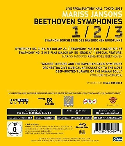 DVD Beethoven: Sinfonías Nos  1 3