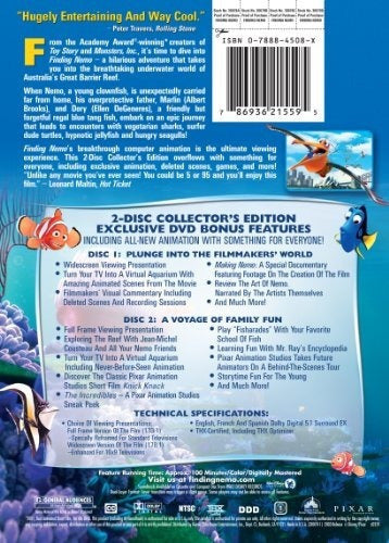DVD Buscando A Nemo (edición De Coleccionista De Dos Discos)