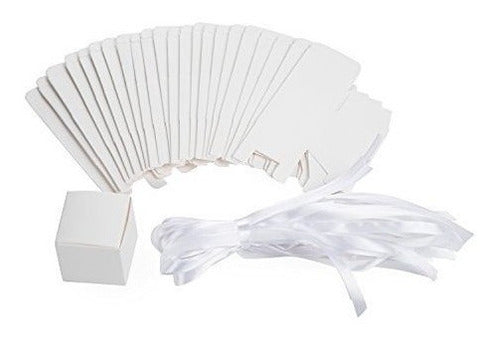 caja Gift Candy Box A Granel 2x2x2 Pulgadas Con Blanco