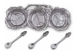 Arthur Court Designs Servidor De Aluminio 3 Senos