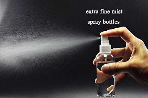 20 botellas de spray transparentes de niebla fina de 2,7 oz