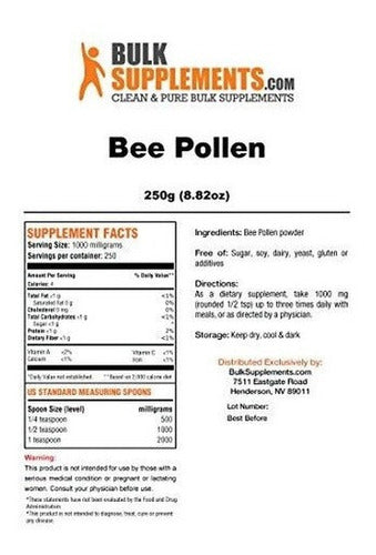 Suplementos De Polen  Abeja (250 Gramos)