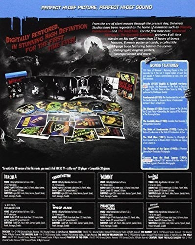 Monstruos Universales La Colección Esencial blu ray