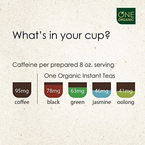 One Organic Instant Tea Powder negro 4.4 Oz