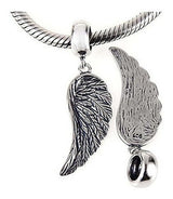 Colgantes De Alas De Ángel Colgante De Plumas De Plata