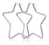 Pendientes De Aro En Forma De Estrella
