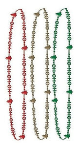 Collar Con Cuentas De Amscan Ho Ho Ho, 6 Ct.