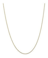 Collar Enlace Singapur Carats De Hielo 14k Oro Amarillo 1mm