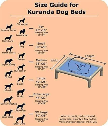 Kuranda Almond Pvc Chewproof Cama Para Perros  Grande