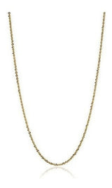 Collar De Cadena De Oro Amarillo De 10 K, 18