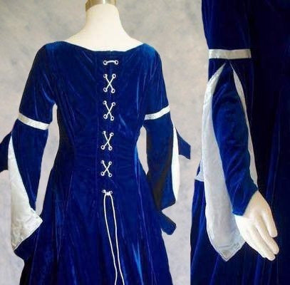 Vestido medieval de terciopelo