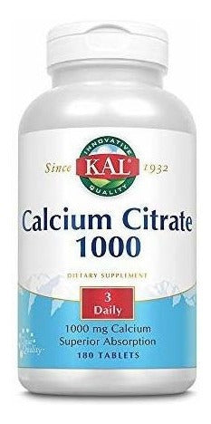 Citrato De Calcio Kal 1000 Mg  Salud De Los Dientes