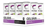 Bebida deportiva Celsius Sparkling Grape Rush, cero azúcar, 12