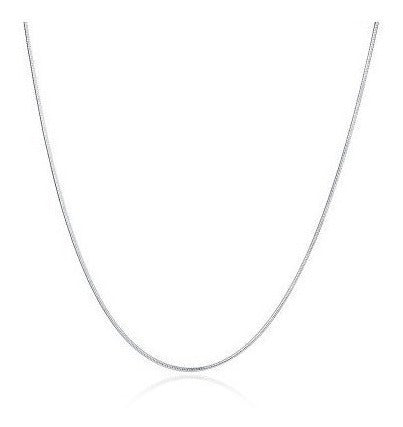 Cadena de serpiente de plata de ley
