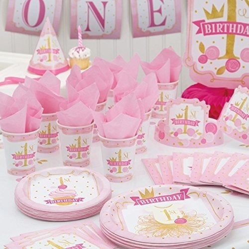 Platos De Cena De 1er Cumpleaños Para Niñas