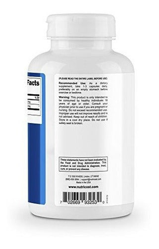 Nutricost L-arginina L-ornitina 750 Mg;